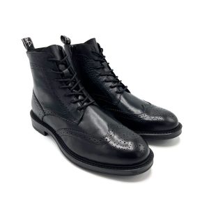 MARCO TOZZI HIGH-TOP LEATHER BROGUES