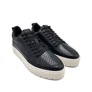 SUB55 TEXTURED LEATHER SNEAKERS