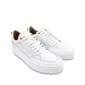 POLEMAN TEXTURED LEATHER SNEAKERS