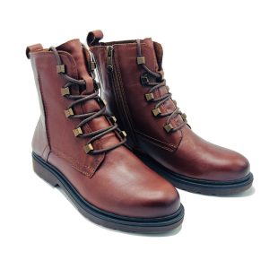 M.T WOMEN HIGH ANKLE BOOT/BURGUNDY